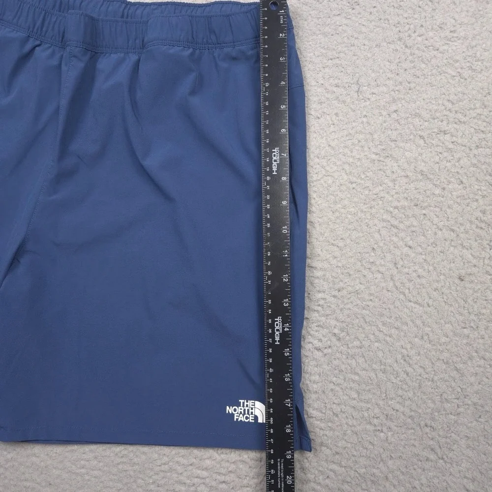 The North Face Wander Shorts Men XXL Blue FlashDry Zip Pocket Stretch 7.5in
